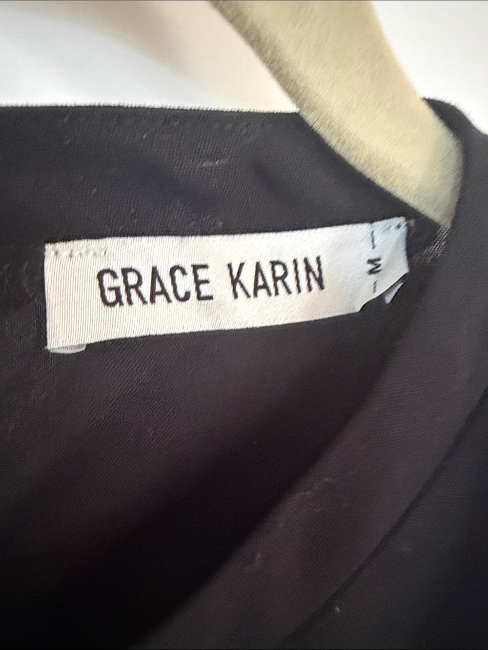 Grace Karin Black Lace-Trim Tiered Puff Sleeve Blouse - Picture 2 of 7